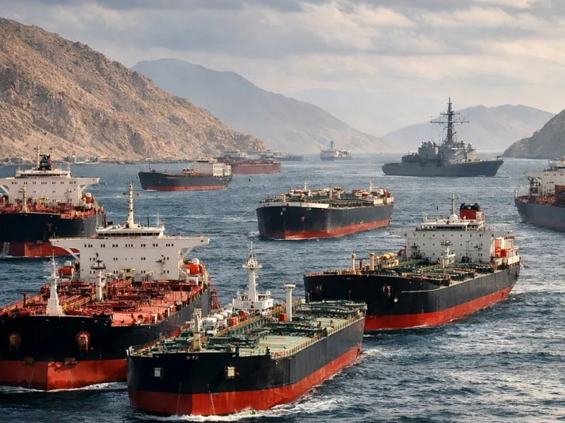 Com estreito de Ormuz bloqueado, logística global sofre risco de colapso